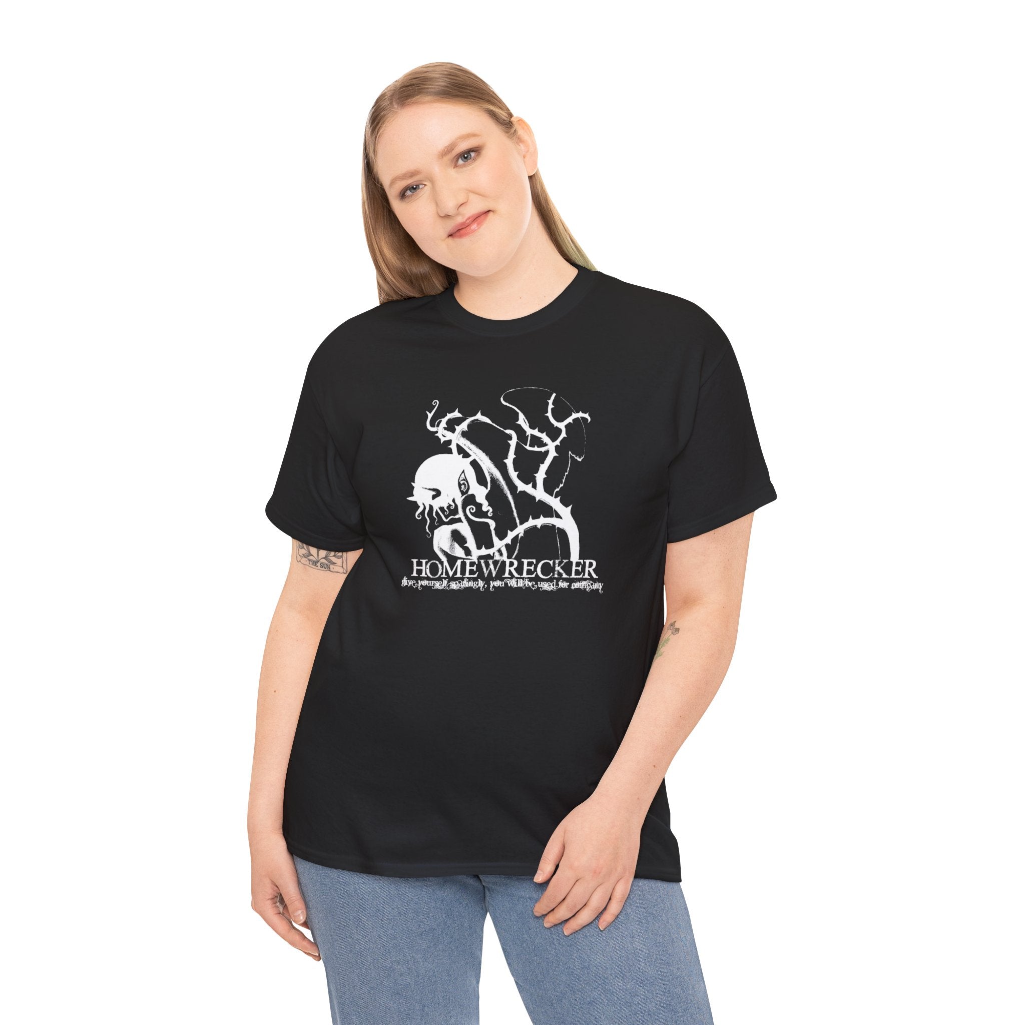 homewrecker. - thorns - black tee