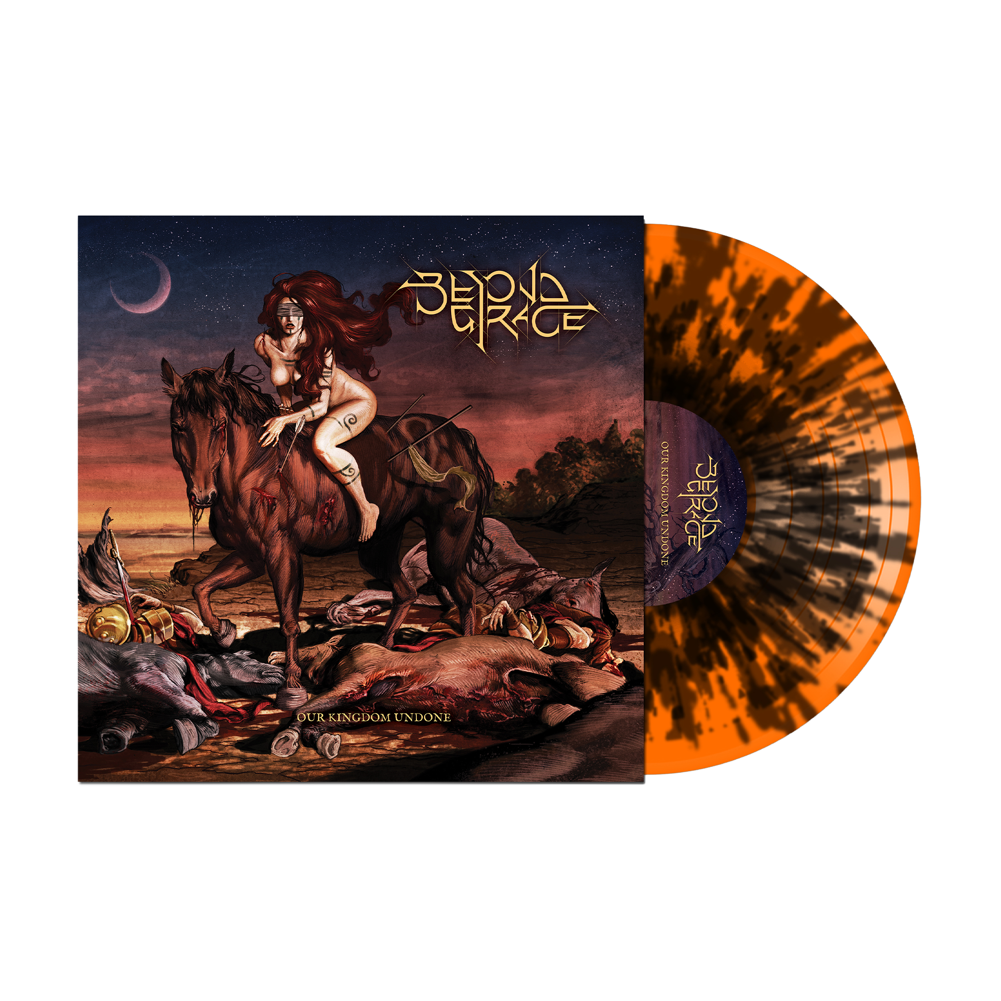 Beyond Grace - Our Kingdom Undone on Orange w/ Black Hue Vinyl LP