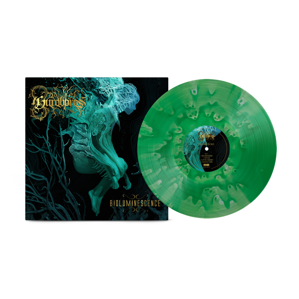 Dawn of Ouroboros - Bioluminescence on Emerald Ghostly + Glow In The Dark Splatter Vinyl