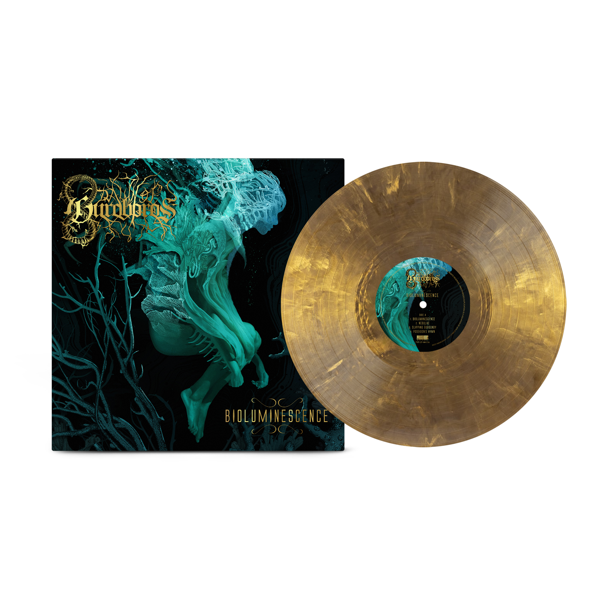 Dawn of Ouroboros - Bioluminescence on Gold Black Ice Vinyl