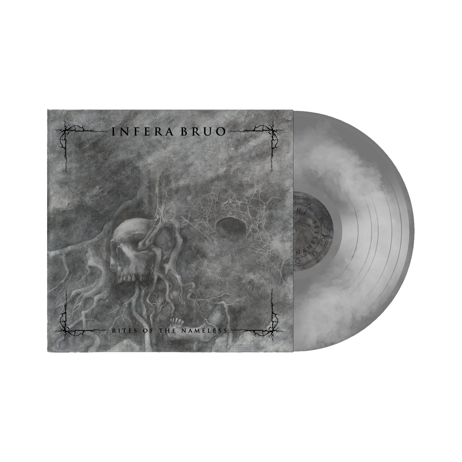 Infera Bruo - Rites of the Nameless - Slate Gray w/ White Smoke LP