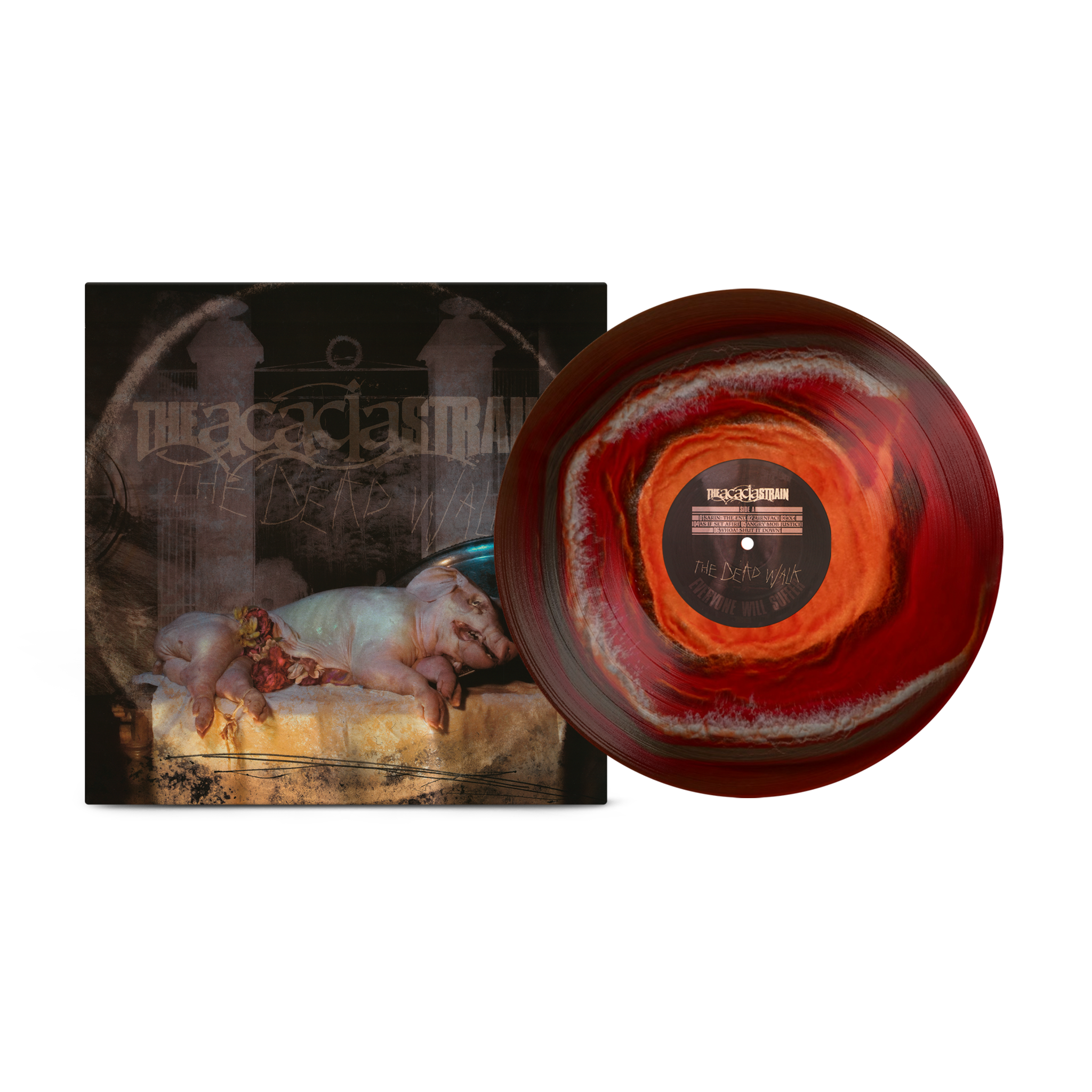 The Acacia Strain - Dead Walk on Black lce Ruby Bone Vinyl